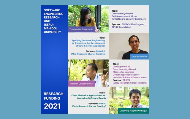 Four research grants in 2021