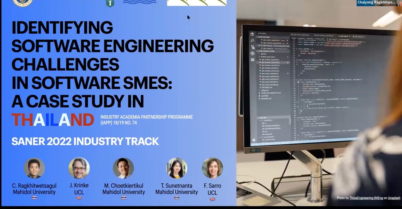 Software SME challenges at SANER 2022