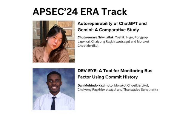 Two papers accepted at APSEC 2024
