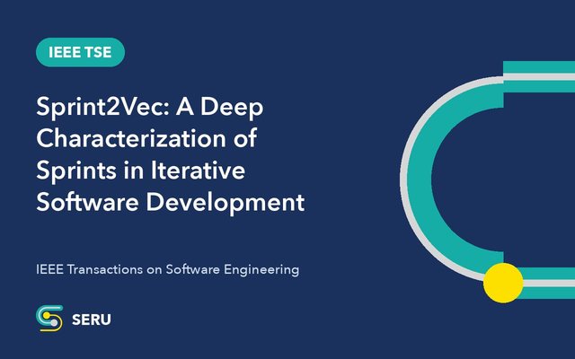 Sprint2Vec accepted in IEEE TSE