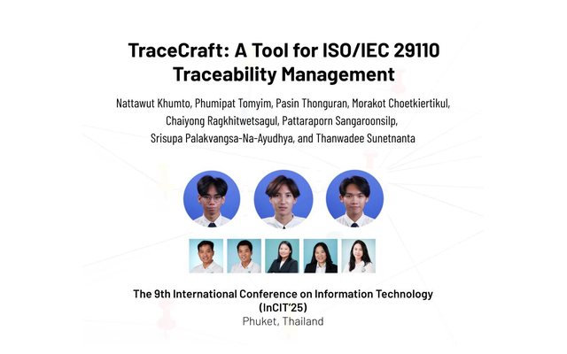 TraceCraft accepted at InCIT 2025