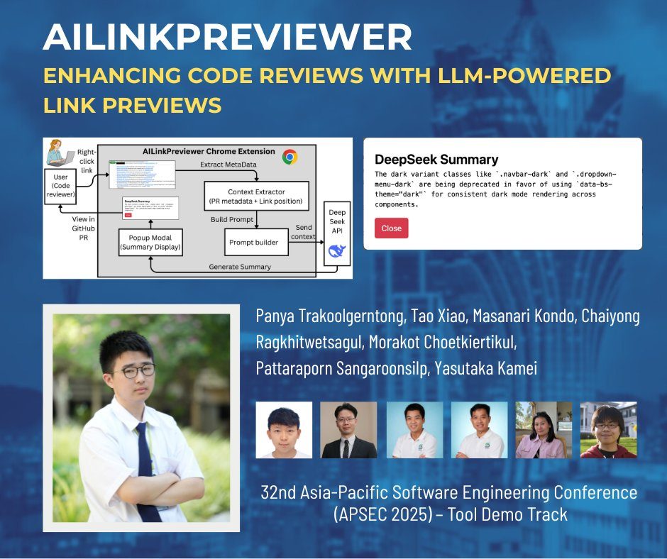 Two tool demos accepted at APSEC 2025, photo 2