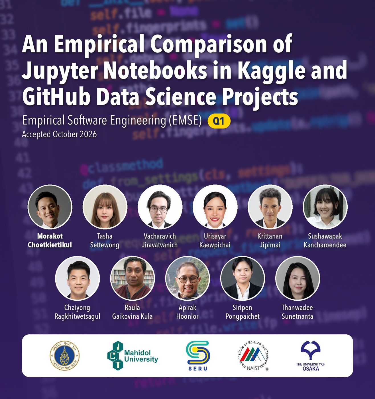 Jupyter notebook study accepted in EMSE